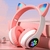 Fone orelha de gatinho bluetooth 5.0 com led headphone. na internet