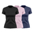 Imagem do Kit 3 Camisetas Femininas UV PRO Manga Curta