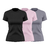 Kit 3 Camisetas Femininas UV PRO Manga Curta - loja online