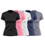 Kit 5 Camisetas Femininas UV PRO Manga Curta - comprar online