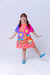 Vestido Infantil Multicolorido Flores