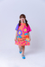 Vestido Infantil Multicolorido Flores - comprar online