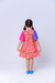 Vestido Infantil Multicolorido Flores - loja online