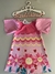 Vestido Infantil Flores Rosa - comprar online