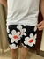 Short Praia Preto Flores Brancas Atlantic