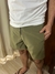 BoardShort Verde Musgo Nome Dourado Praia