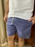 Short Linho Básico Azul Marinho Lemon