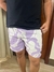 Short Linho Roxo Folhas Mountain