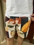 Short Linho Off-White Folhas Secas Boske