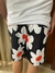 Short Praia Preto Flores Brancas Atlantic - comprar online