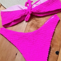 BIKINI STRAPLE FUCSIA - tienda online