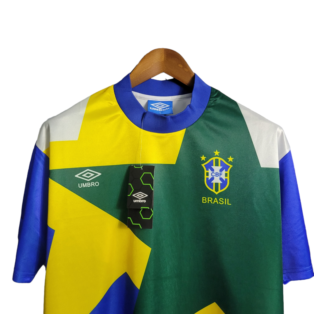 Camisa Seleção Brasileira Retrô 91/94 - Torcedor Umbro Masculina -  Multicolorida