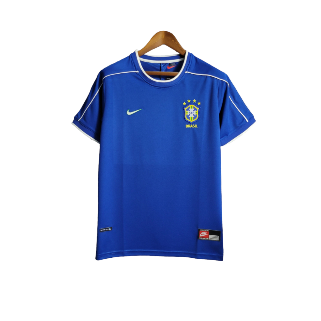 Camisa Seleção Brasileira II Retrô 1998 - Torcedor Nike Masculina - Azul
