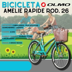 BICICLETA OLMO AMELIE RAPIDE RODADO 26