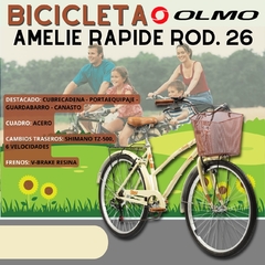 BICICLETA OLMO AMELIE RAPIDE RODADO 26