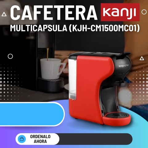 Cafetera Multicapsula Kanji Roja