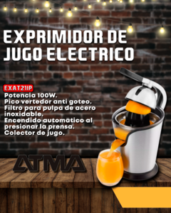 EXPRIMIDOR DE JUGO ELECTRICO ATMA EXAT21IP