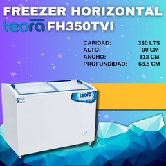 FREEZER TEORA VIDRIO CURVO FH350TVI