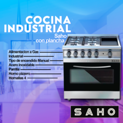 COCINA INSDUSTRIAL SAHO CON PLANCHA