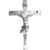 Crucifixo prata velha em borracha 39Cm