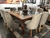 Conjunto Jantar Mesa 1,80m Quadrada Clássica LUXO + 8 Poltronas em Maadeira Maciça DUBAI - comprar online
