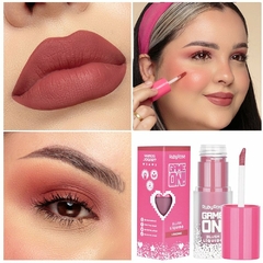 Blush Liquido GameOn Rubyrose Batom Sombra