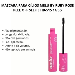 Rimel Cilios Peel Off Melu Selfie Rubyrose - comprar online