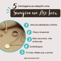 Anel Feminino Borboleta em Aço Inoxidável - Mix Acessórios