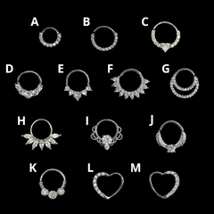 Piercing Argola Septo Prata Daith Helix Jóia - comprar online