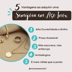 Colar Feminino Delicado em Aço Inoxidável Antialérgico - loja online