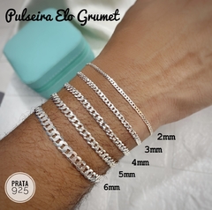 Pulseira Masculina Grumet Prata 925 Legítima - comprar online