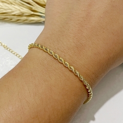 Pulseira Cordão Baiano Folheada à Prata ou Ouro - comprar online