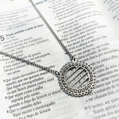 Colar Versículos Biblíco em Aço Inoxidável - comprar online