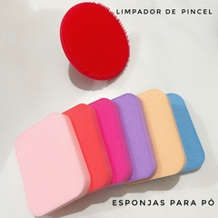 Kit 6 Esponja + Limpador de Pincel - comprar online