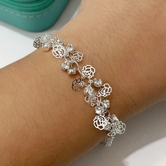 Pulseira Feminina Folheada à Prata 925 com Pedras - comprar online