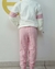 CONJUNTO MOLETOM PELÚCIA OFFWHITE/ROSA - comprar online