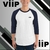 Camiseta raglan com manga 3/4 ViiP