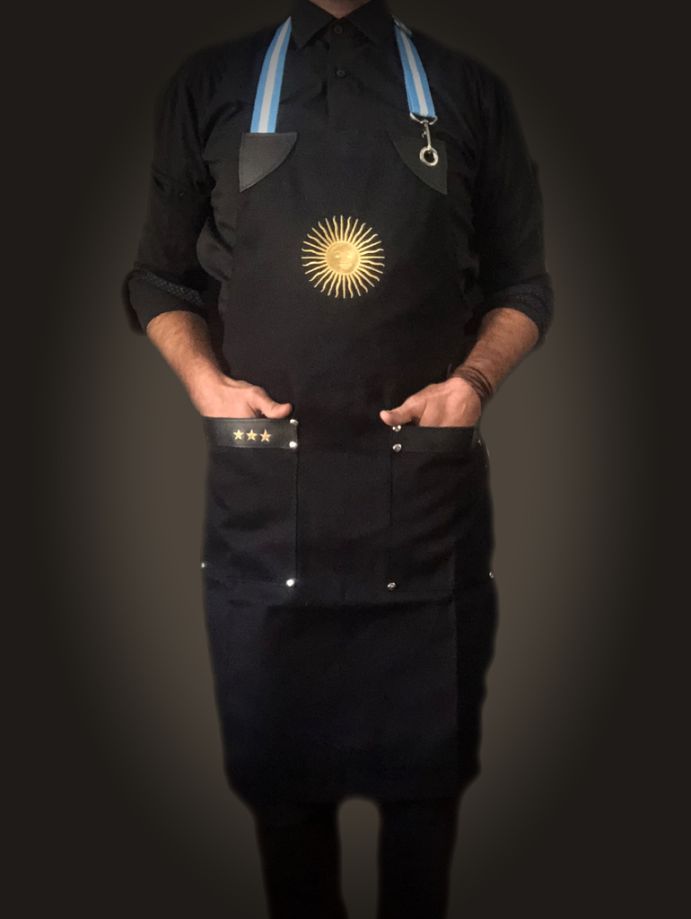 Delantal negro antracita 65x85 cm Culinarium