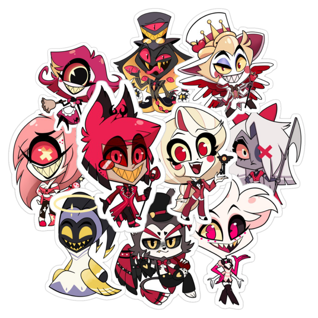 Stickers de hazbin hotel