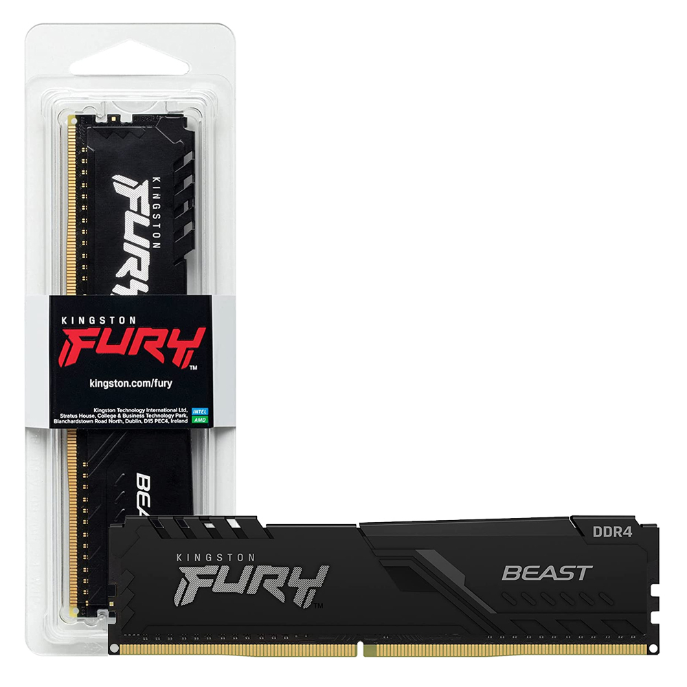 Memória Para PC Kingston Fury Beast 16Gb 3200Mhz DDR4