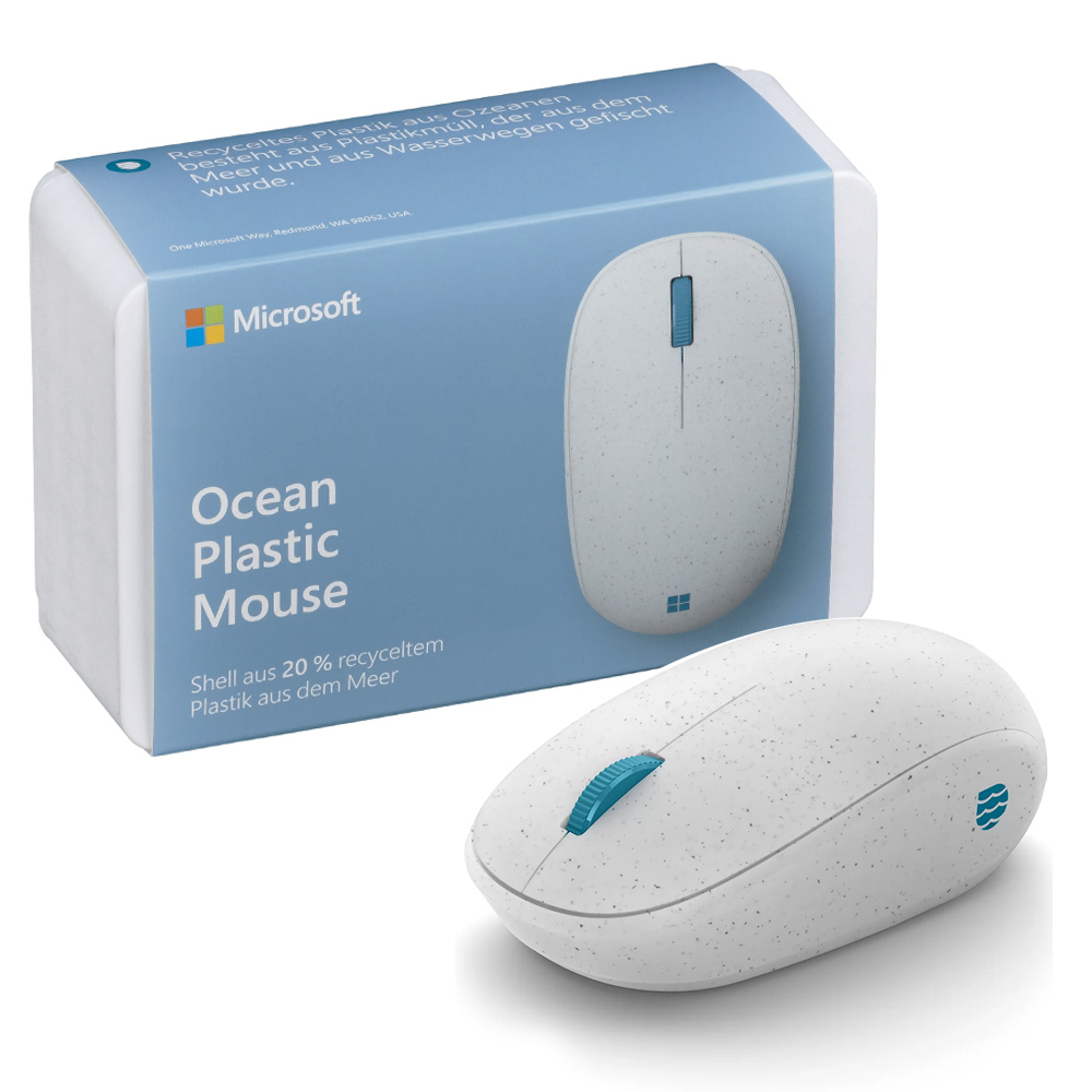 Mouse Bluetooth Microsoft Ocean Plastic Branco USB - I38-00019 - 6037