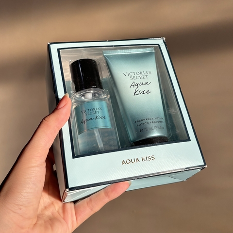 Kit Victorias Secret Aqua Kiss Travel Size : Perfume & Hidratantes