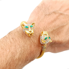 BRACELETE PANTERA TIGRE - AÇO INOXIDÁVEL - UNIDADE - comprar online