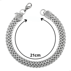 PULSEIRA MASCULINA ESCAMA DE PEIXE DUPLA EM AÇO INOXIDÁVEL - UNIDADE - comprar online