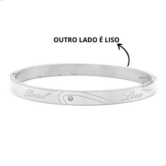 PULSEIRA BRACELETE FEMININO REAL LOVE - AÇO INOXIDÁVEL - UNIDADE - loja online