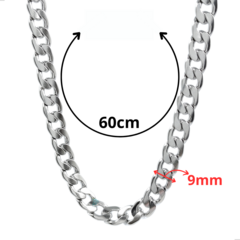 PACOTE COM 6 CORRENTES 1X1 GROSSA 9MM - AÇO INOXIDÁVEL na internet