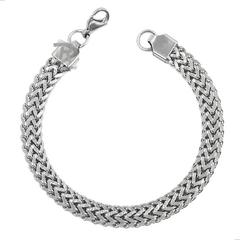 PULSEIRA MASCULINA ESCAMA DE PEIXE DUPLA EM AÇO INOXIDÁVEL - UNIDADE - comprar online