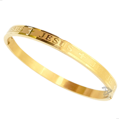 PULSEIRA BRACELETE UNISSEX JESUS - AÇO INOXIDÁVEL - UNIDADE