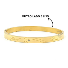 PULSEIRA BRACELETE FEMININO REAL LOVE - AÇO INOXIDÁVEL - UNIDADE - Atacado JRomero Artigos