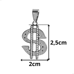 PINGENTE UNISSEX CIFRÃO $ - AÇO INOXIDÁVEL - UNIDADE - comprar online